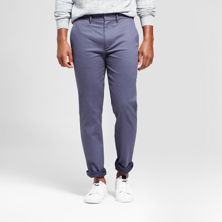 Men's Straight Fit Trouser Pants - Goodfellow & Co Navy (blue)