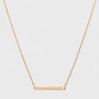 Silver Plated Genuine Pearl Bar Necklace - A New Day Gold