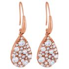 Target 14k Rose Gold Plated Bronze Signity Clear Cz Earrings, Girl's,