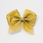 Girls' Metallic Ribbon Bow Clip - Cat & Jack Gold