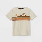 Boys' 'scenic Beach' Graphic Short Sleeve T-shirt - Art Class Beige