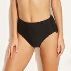 Women's Scallop High Waist Bikini Bottom - Xhilaration Black L, Black Velvet