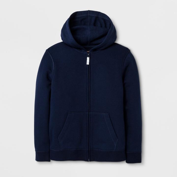 Boys' Adaptive Zip-up Hoodie - Cat & Jack Navy