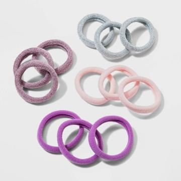 Mixed Finish Nylon Hosiery Pony Set 12ct - Wild Fable