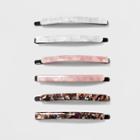 Hair Barrettes 6pc - A New Day, Pink