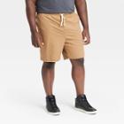 Men's Big & Tall 8 Regular Fit Pull-on Shorts - Goodfellow & Co Khaki