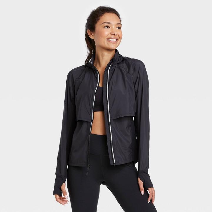 Women's Run Track Jacket - All In Motion Black