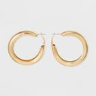 Open Hoop Smooth Surface Earrings - Wild Fable Gold
