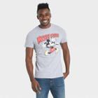 Men's Disney Mickey Mouse Vintage Short Sleeve Graphic Crewneck T-shirt - Heather Gray