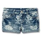 Cherokee Girls' Floral Jean Short - Denim Blue