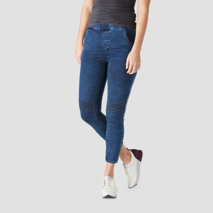 Levi Strauss & Co Denizen From Levi's Women's High-rise Moto Jeggings - Dark Wash