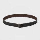 Target Women's Reversible Square Buckle Belt - Universal Thread Black