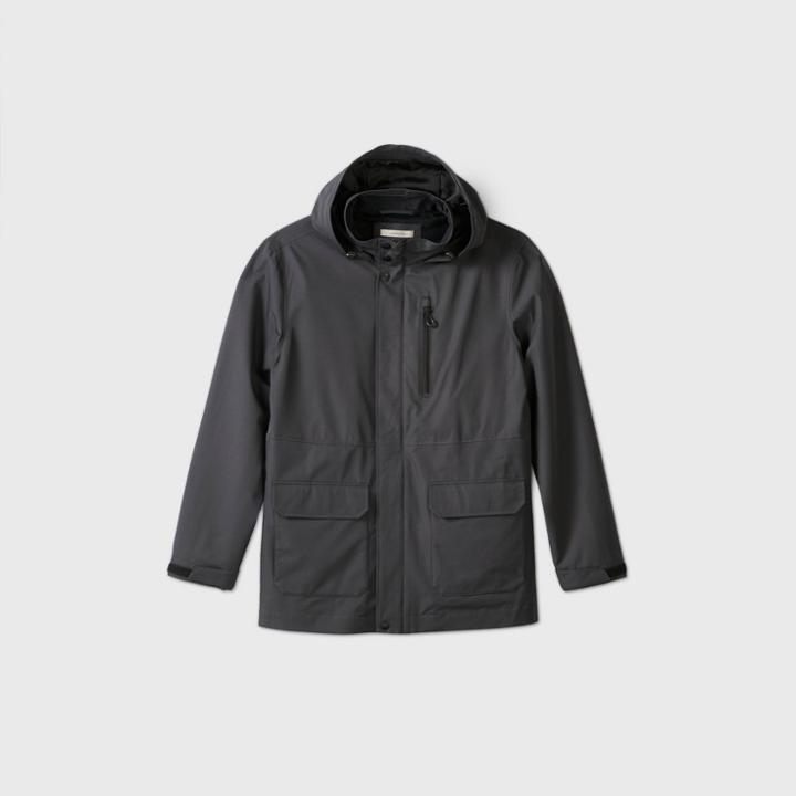 Men's Laminated Rain Coat - Goodfellow & Co Gray