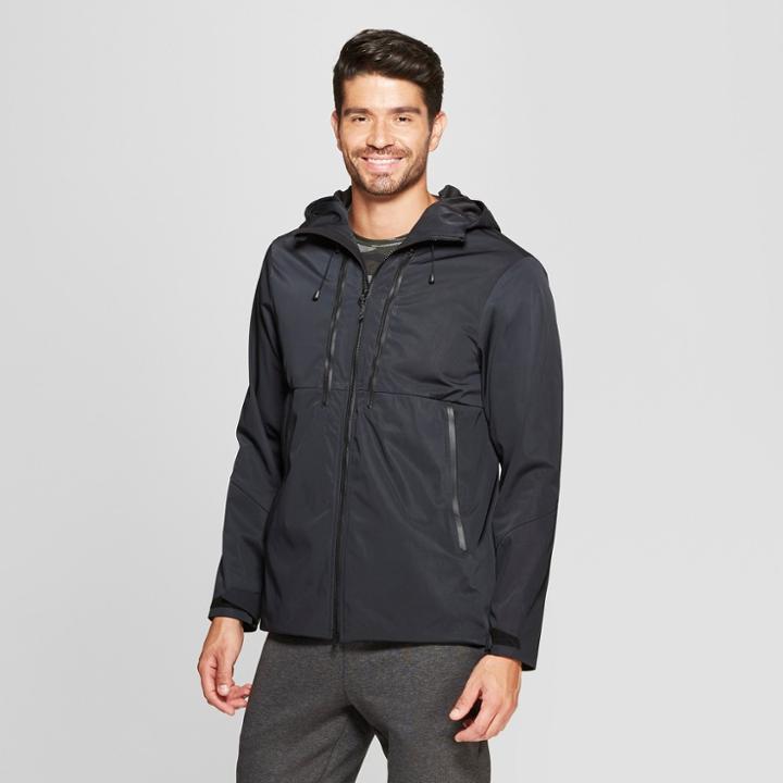 Men's Triple Zip Windbreaker Jacket - C9 Champion Black