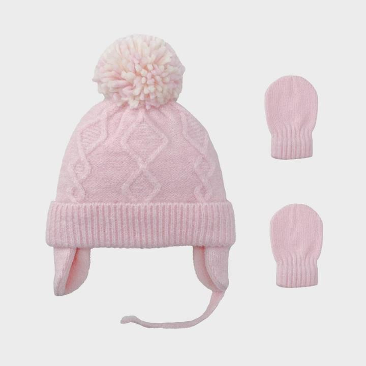 Baby Girls' 2pc Hat And Glove Sets - Cat & Jack Light Pink