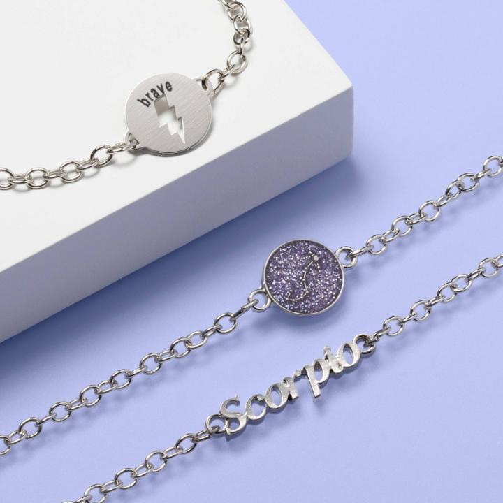 Girls' Zodiac Bracelet Set - Scorpio - More Than Magic Periwinkle