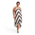 Plus Size Chevron Sleeveless Slip Dress - Christopher John Rogers For Target Black/white