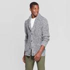 Men's Casual Fit Chunky Cardigan Sweater - Goodfellow & Co Gray