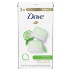 Dove Beauty 0% Aluminum Cucumber & Green Tea 48-hour Deodorant Stick Refills