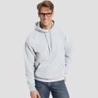 Hanes Men's Ecosmart Fleece Pullover Hooded Sweatshirt - Ash (grey)
