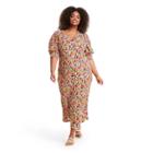 Plus Size Floral Puff Sleeve Dress - Rixo For Target