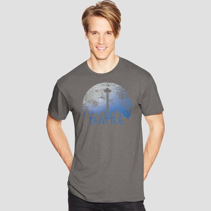 Hanes Men's Short Sleeve Graphic T-shirt - Vintage Grey