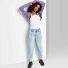 Women's Super-high Rise Balloon Leg Jeans - Wild Fable Light Acid Wash