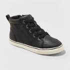 Boys' Florian Lace-up Apparel Sneakers - Cat & Jack Black