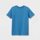 Boys' Short Sleeve T-shirt - All In Motion Heathered Blue