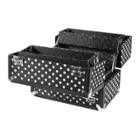 Caboodles Charmed 4-tray Train Case Black With White Dots