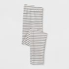 Girls' Favorite Gray Stripe Leggings - Cat & Jack Cream