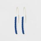 Sugarfix By Baublebar Delicately Beaded Drop Earrings - Bright Blue, Girl's
