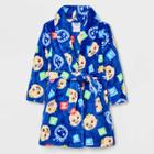 Toddler Boys' Cocomelon Velvet Fleece Robe - Blue