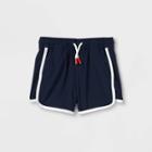 Toddler Boys' Quick Dry Woven Dolphin Pull-on Shorts - Cat & Jack Navy