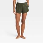 Women's Mid-rise Knit Shorts 3.5 - All In Motion Olive Green