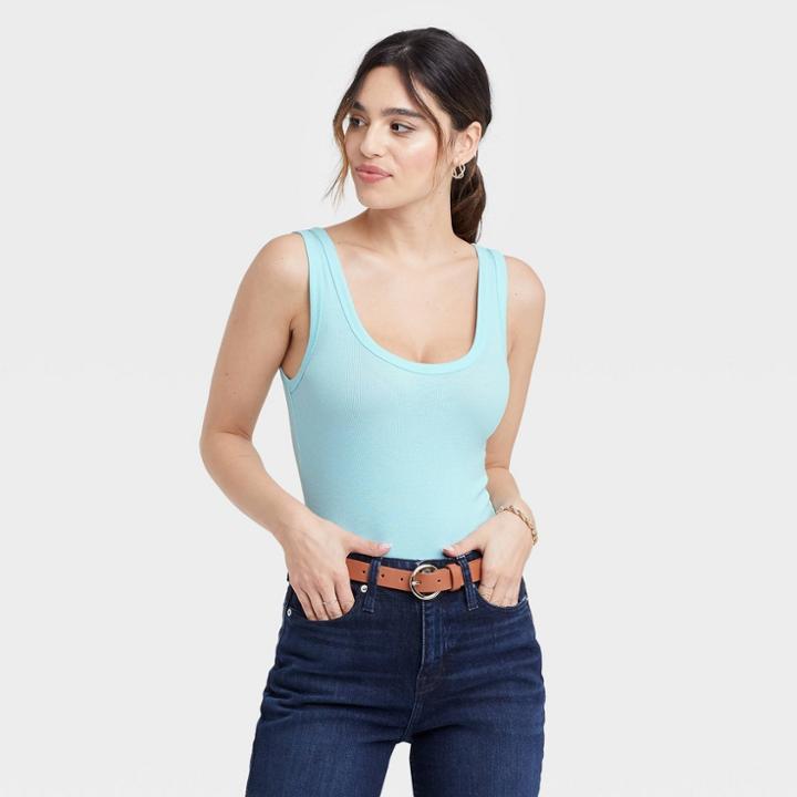 Women's Double-scoop Bodysuit - A New Day