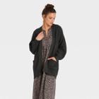 Women's Open-front Cardigan - Universal Thread Charcoal Heather