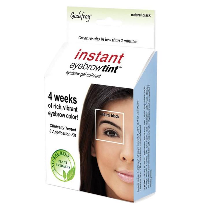 Godefroy Instant Eyebrow Tint Application Kit - Natural Black