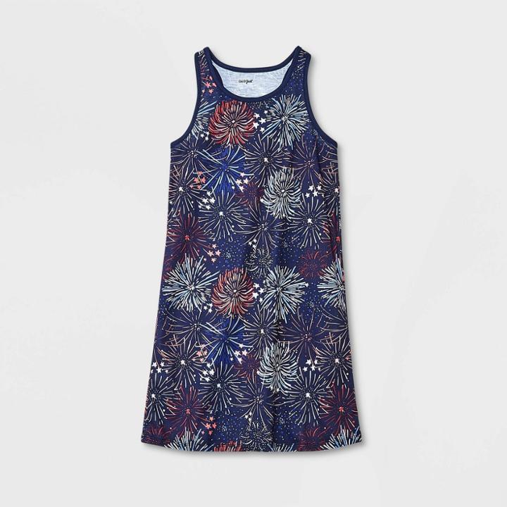Girls' Fireworks Nightgown - Cat & Jack Blue