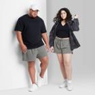 Plus Size High-rise Dolphin Shorts - Wild Fable Gray