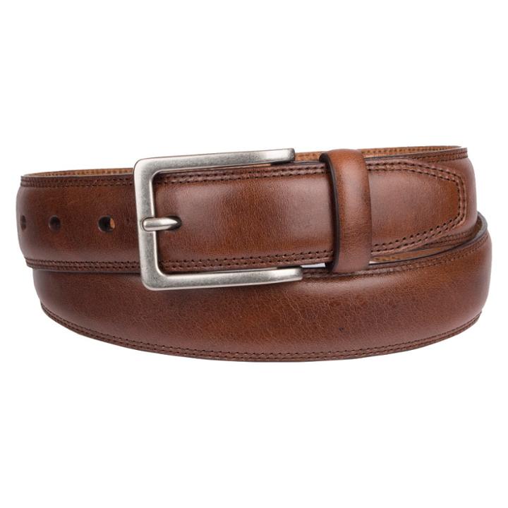 Men's 32mm Double Stitch Belt - Goodfellow & Co Brown