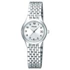 Women's Pulsar Calendar Watch - Silver Tone With Silver Dial - Pxt815x