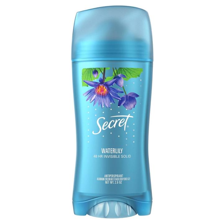 Secret Fresh Antiperspirant Invisible Solid Cool Waterlily