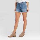Women's High-rise Jean Shorts - Universal Thread Medium Wash 00, Women's, Blue