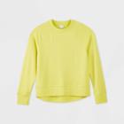 Women's Raglan Sleeve Sweatshirt - A New Day Lime M, Women's, Size: