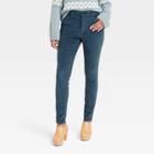 Women's High-rise Corduroy Skinny Jeans - Universal Thread Dark Teal Green