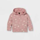 Toddler Girls' 'sun' Zip-up Sweatshirt - Art Class Light Purple