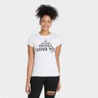 Ev Black History Month Black History Month Women's 'to My Black People I Love You' Short Sleeve T-shirt - White