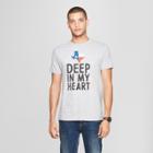 Men's Short Sleeve Deep In My Heart Graphic T-shirt - Awake Heather Gray