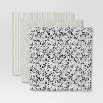 Smith & Hawken 3pk Cotton Striped Bandana Scarves -